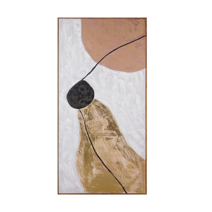 Cuadro Abstracto 80% Pintado A Mano 90x4x180 Cm