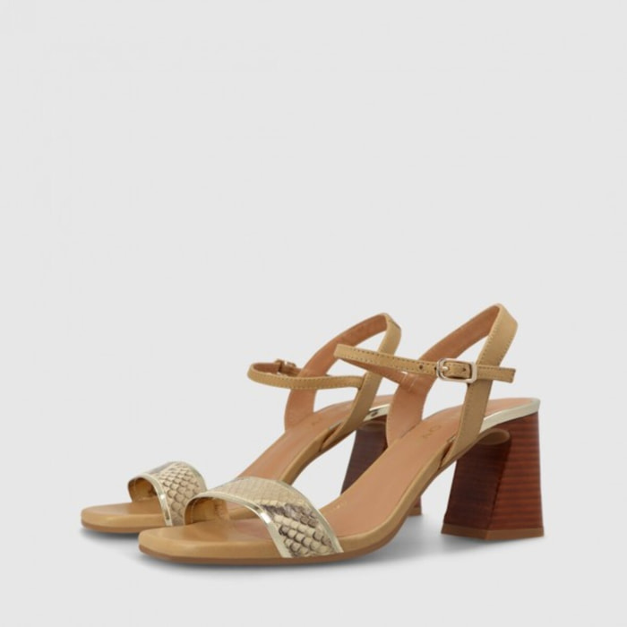 SANDALIAS BEIGE BOT4436-SR