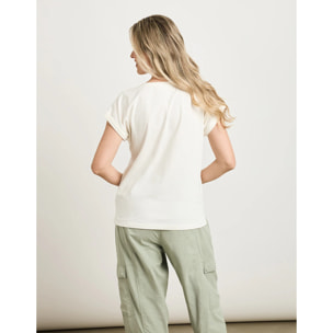 Camiseta Manga Corta Beige - Kiara