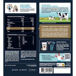 Nutri&Co Protéines Whey Isolat Native en poudre - 900gr Goût Café