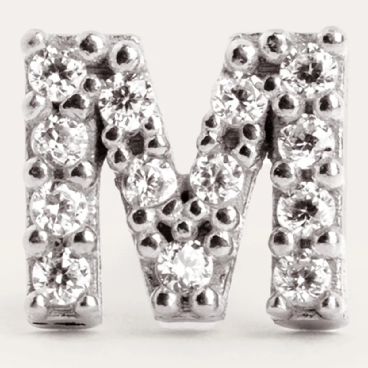 Pendiente Suelto Letter Sparks Plata