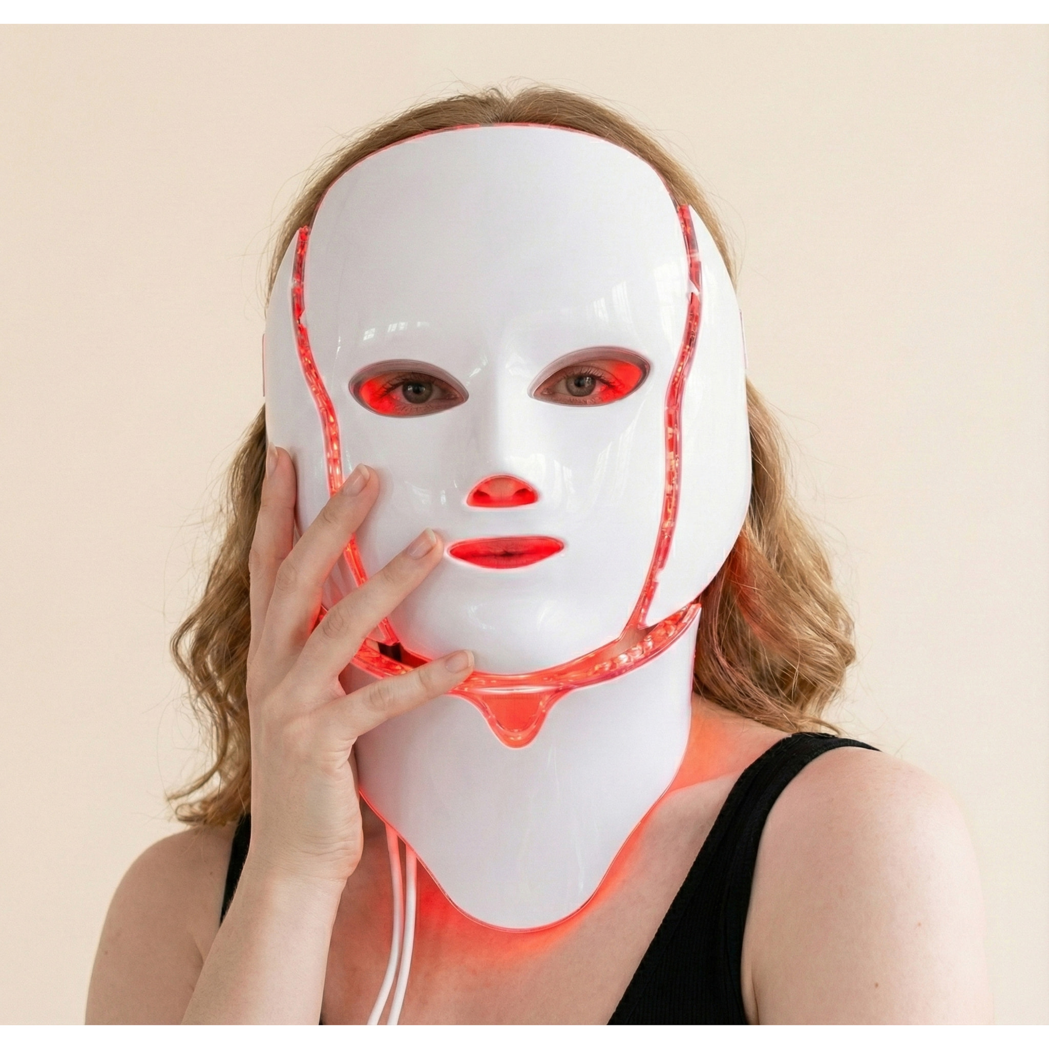 Máscara LED de 7 colores para rostro y cuello – Edición limitada