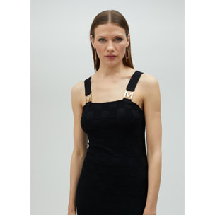 Abito in maglia con cinturino M