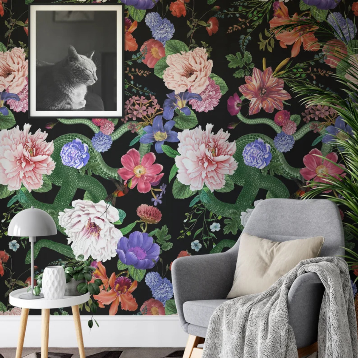 Carta da Parati Fiori Botanici