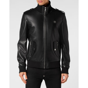 PHILIPP PLEIN Bomber de cuero