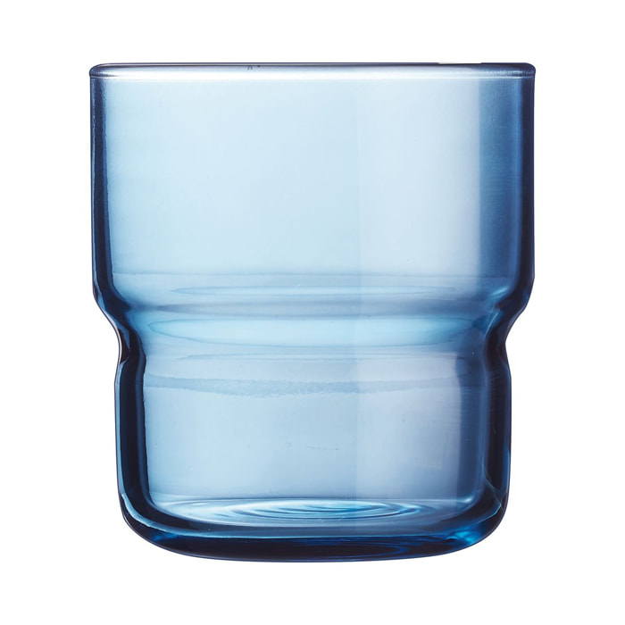 Verre à eau 22 cl bleu Log Brush - Arcoroc