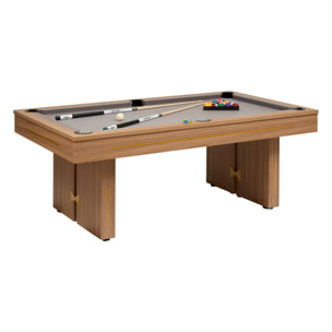 Table de billard Dave marron 215x121,8cm