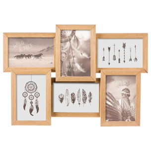 Pêle-mêle "Mia" en bois 6 photos