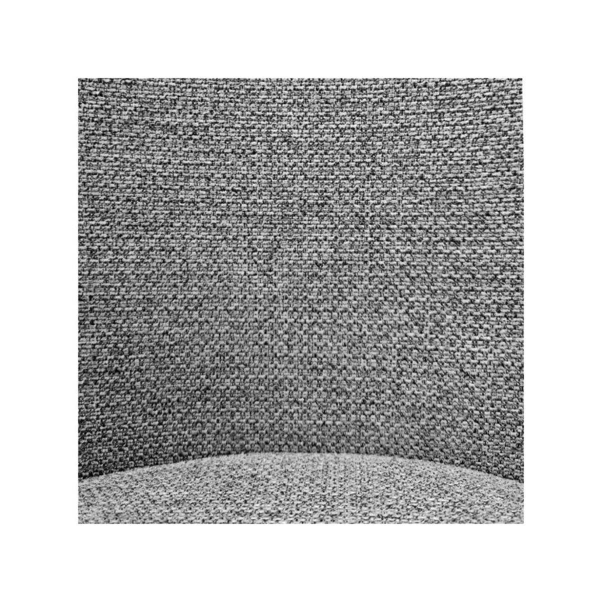 Chaise en tissu chiné capitonné avec piètement métal - 2 coloris - EMOTION 2