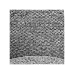 Chaise en tissu chiné capitonné avec piètement métal - 2 coloris - EMOTION 2