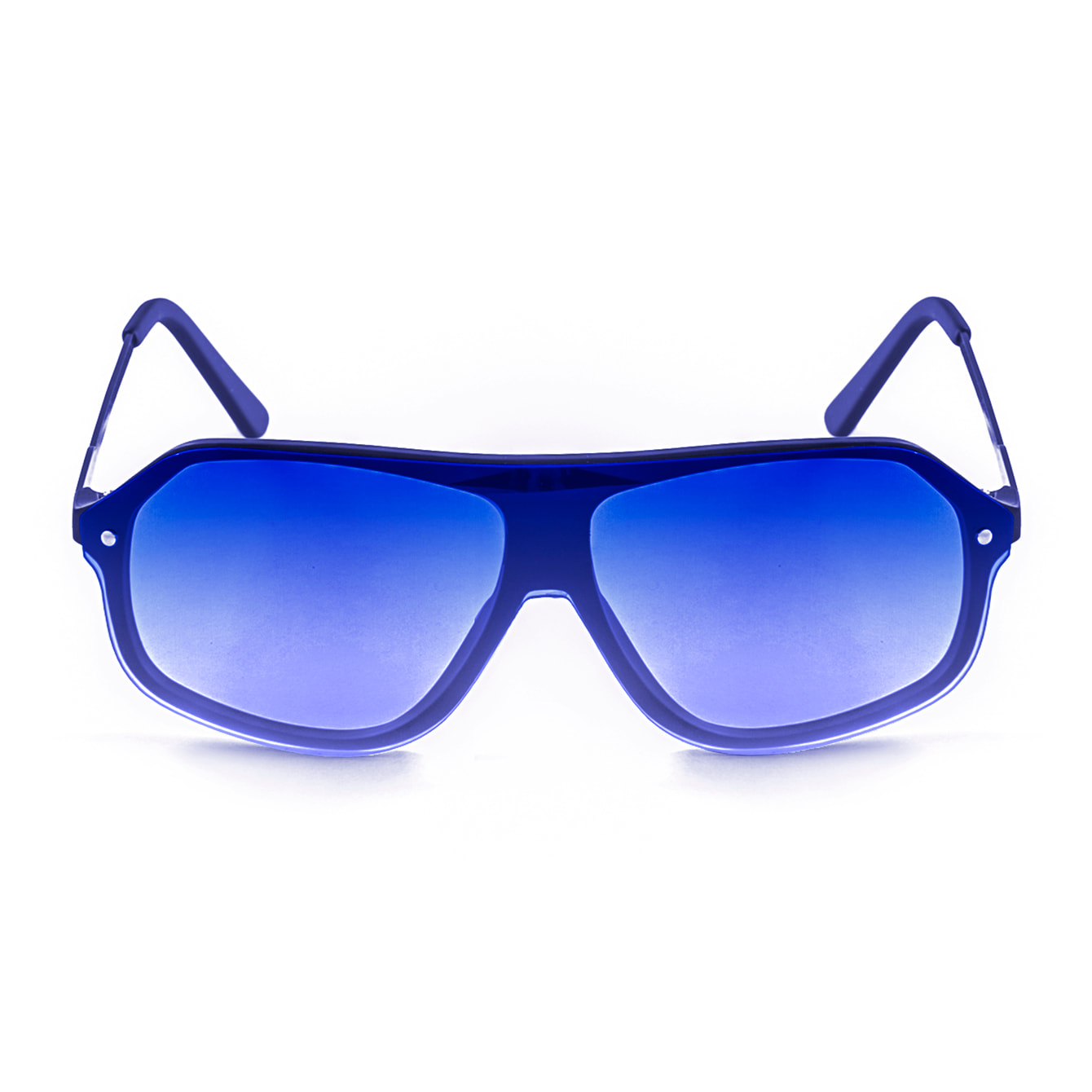 Occhiali da sole OCEAN BAY - montatura blu opaca lenti piatte blu scuro