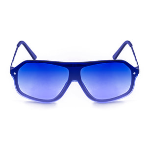 Occhiali da sole OCEAN BAY - montatura blu opaca lenti piatte blu scuro