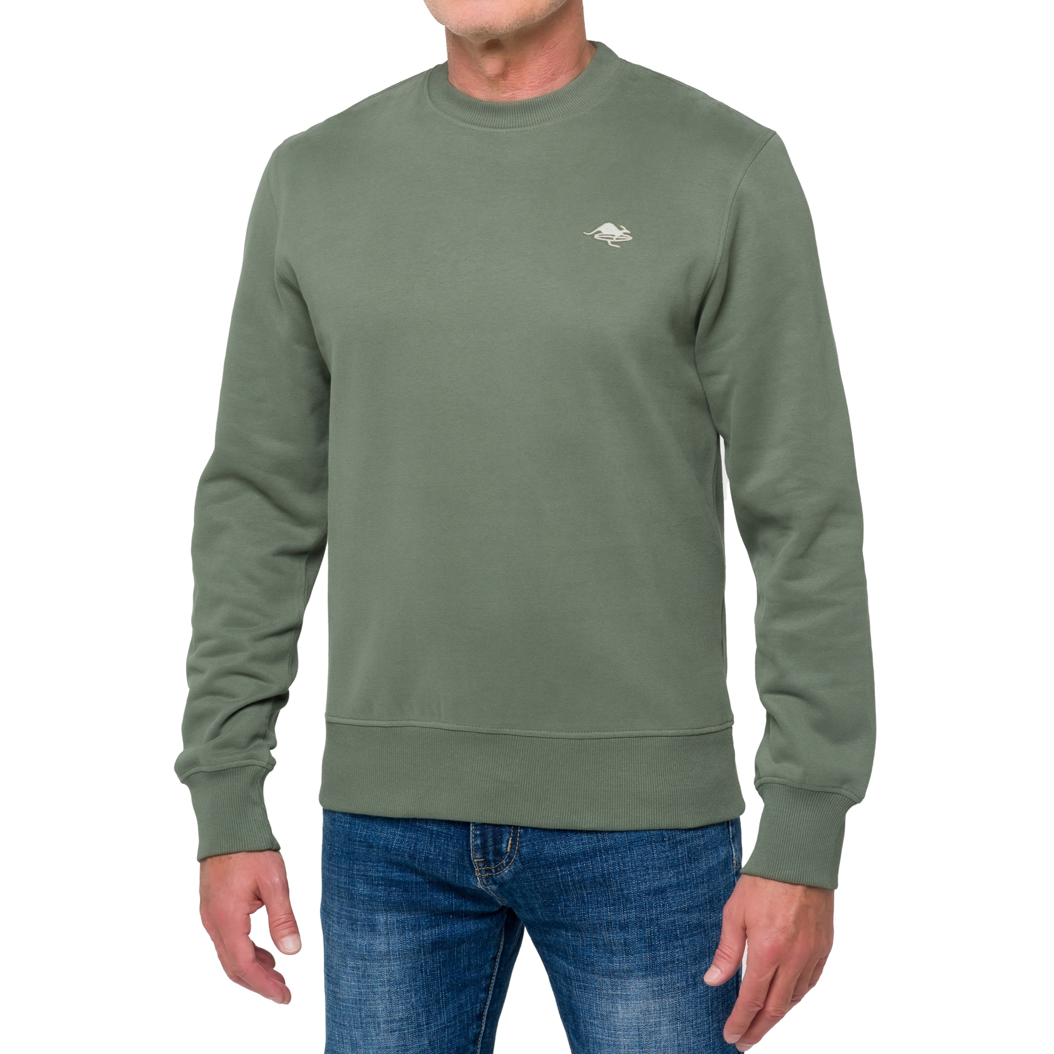 Sudadera de cuello redondo Hot Buttered Eagle Verde