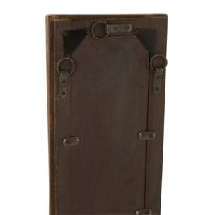 J-Line miroir Murale Slim - bois - marron - small - 120 x 24 cm