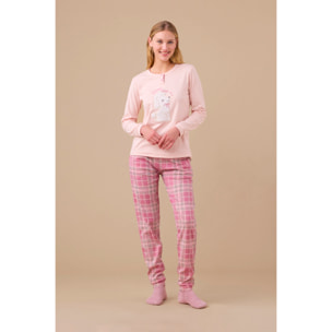 Pigiama donna caldo cotone articolo barboncino. Noidinotte