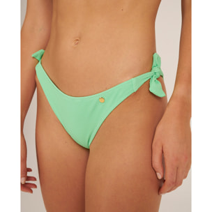 Braga de bikini clásica con lazos en tejido piqué