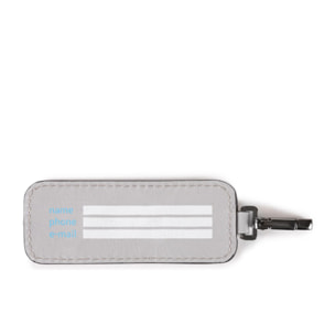 Piquadro Address tag in pelle con torcia
