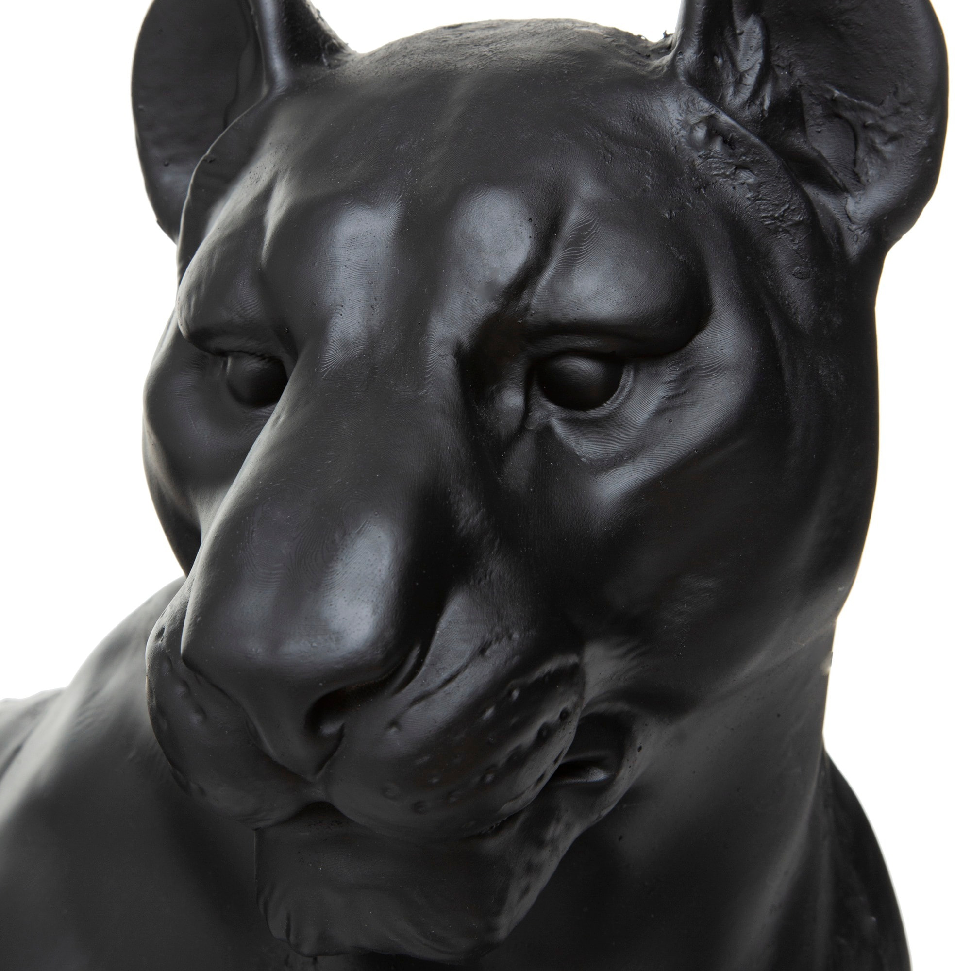Estatuilla Leopardo acostado resina H.38 cm
