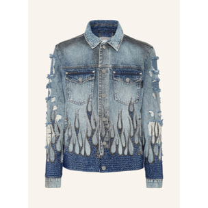 PHILIPP PLEIN Chaqueta vaquera FLAME
