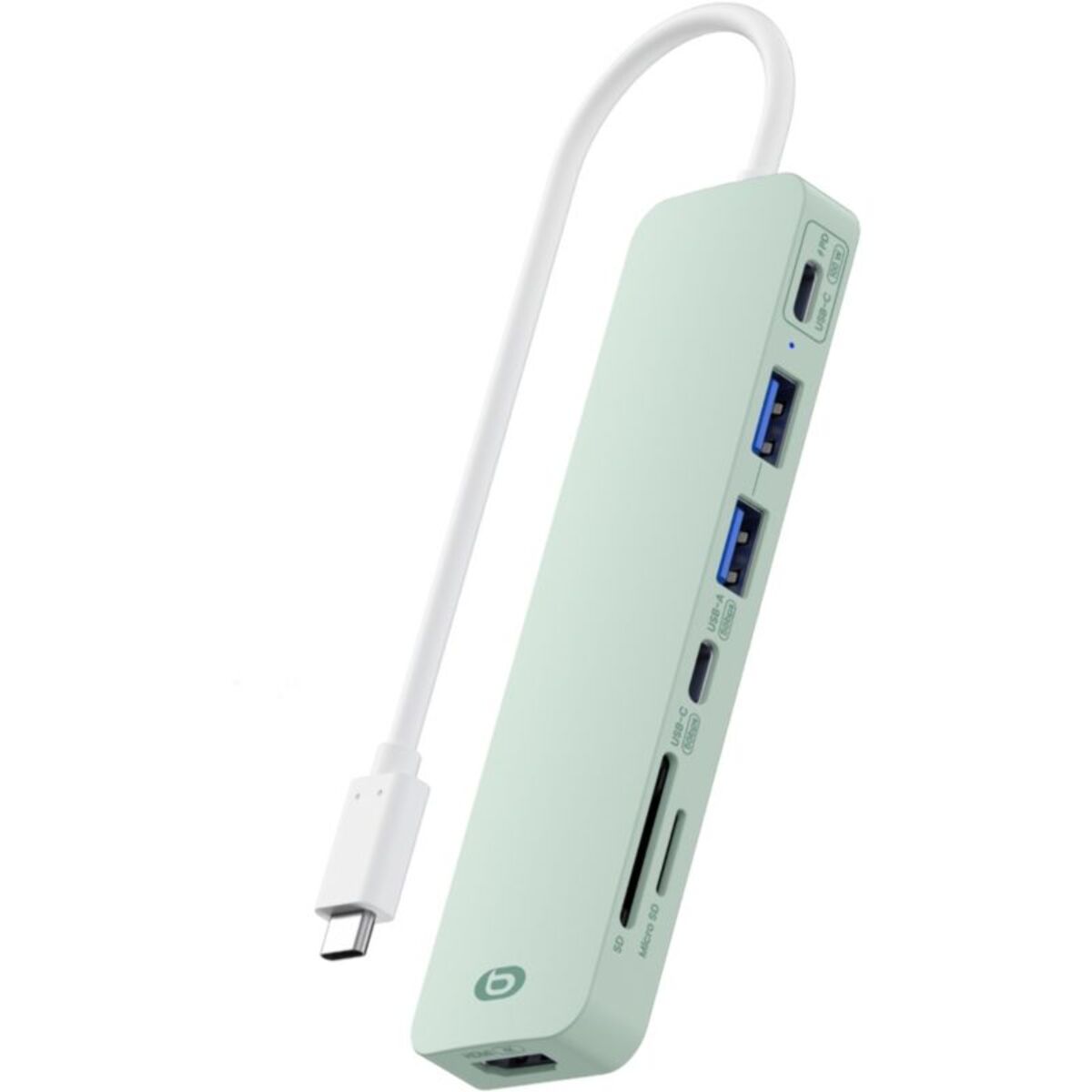 Hub ESSENTIELB 7 en 1 USB C Vert