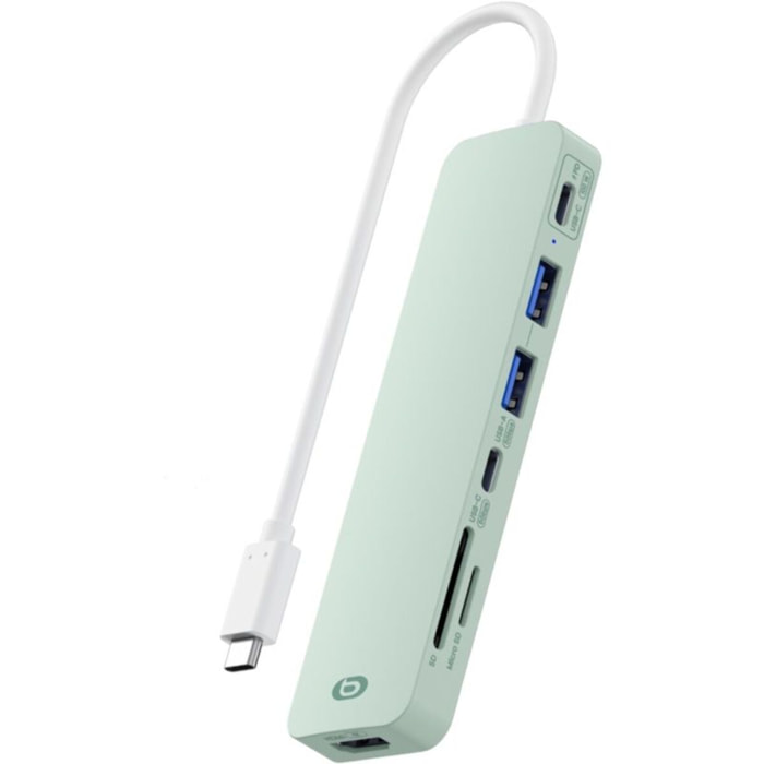 Hub ESSENTIELB 7 en 1 USB C Vert