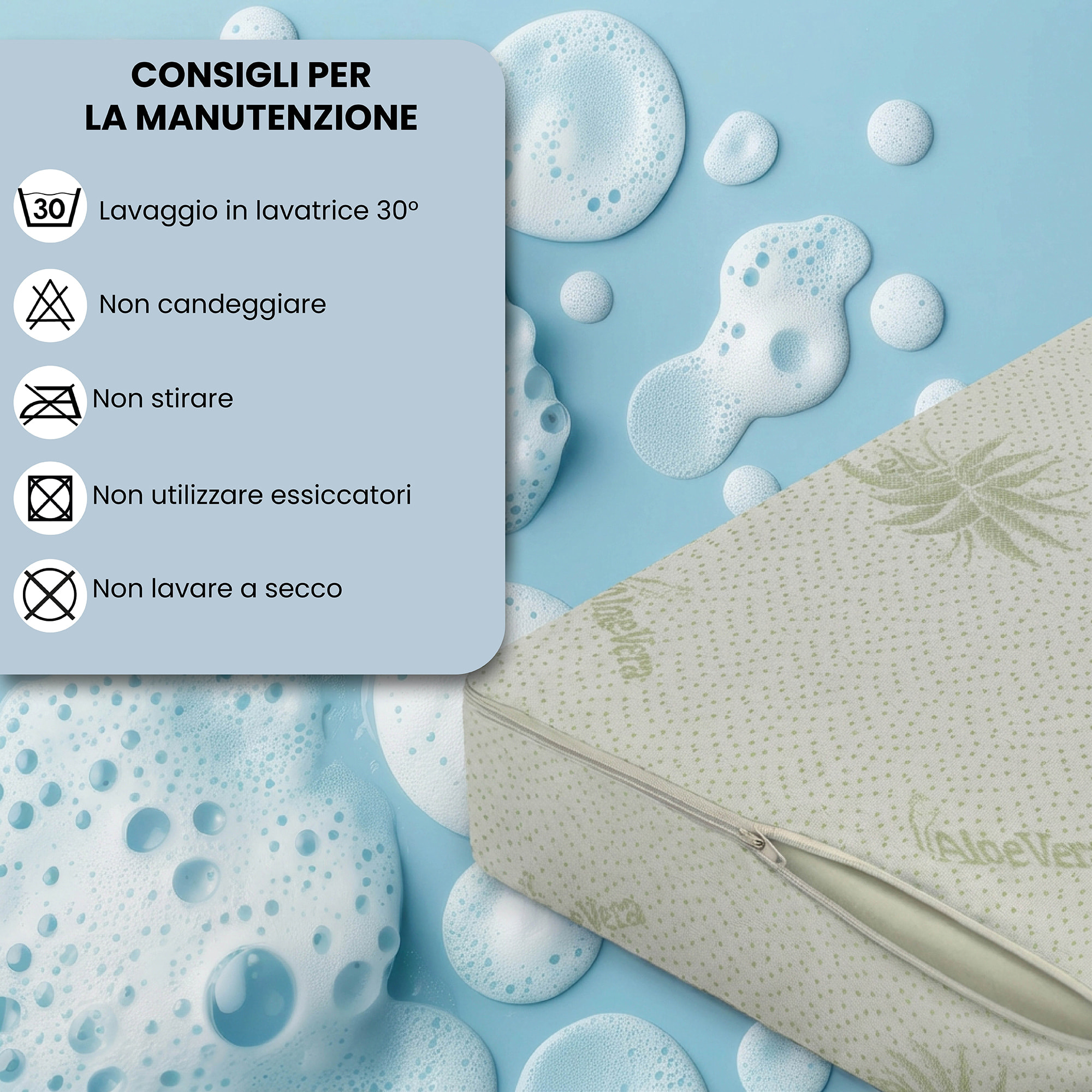 TOPPER VAULT, Microfibra con Fodera ALOE