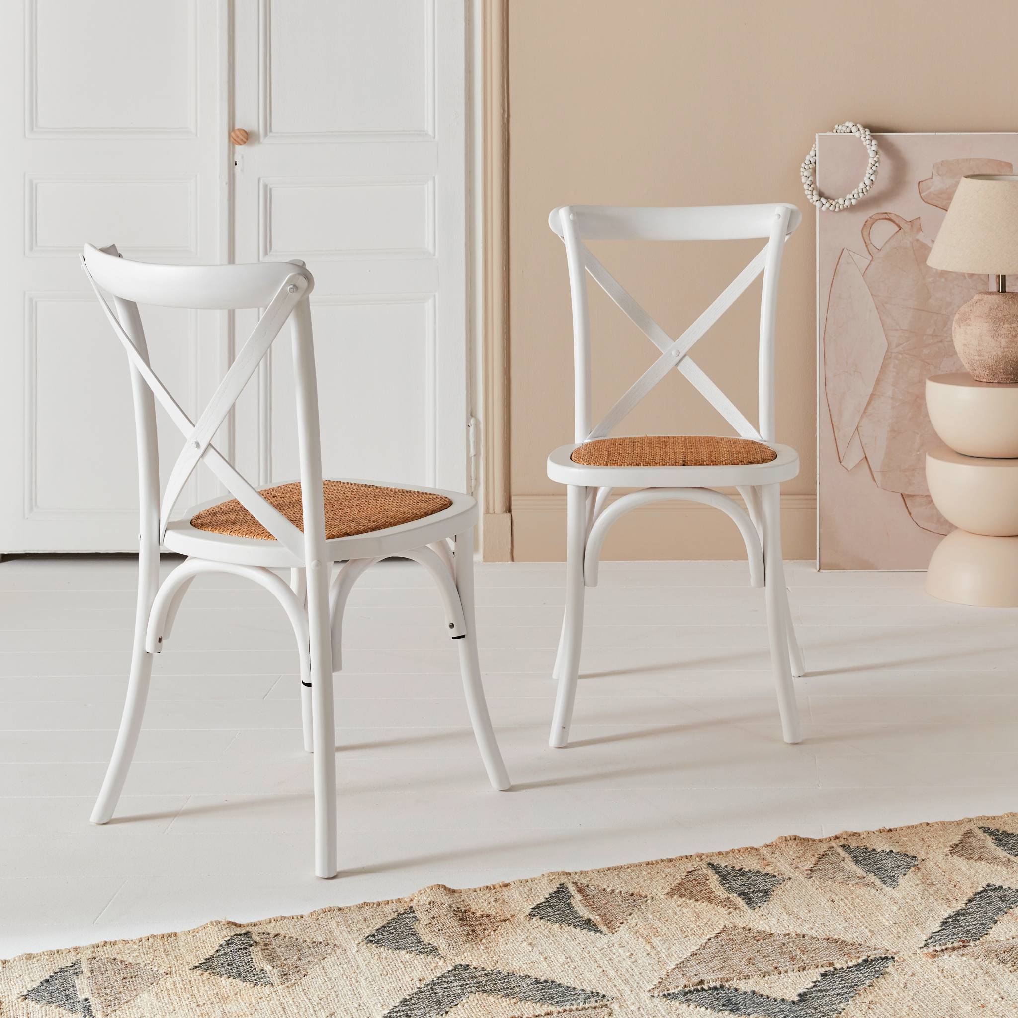 Chaise de bistrot vintage bois (lot de 2) BELLEVILLE