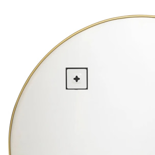 Miroir mural Alice doré 90x65cm