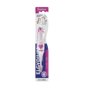 Elgydium Kids - Brosse à Dents Unicorn Enfant  2-6 Ans Souple