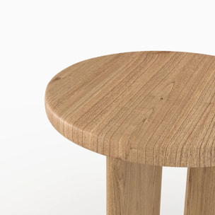 Table d'appoint ronde en bois clair D40 cm - Néa