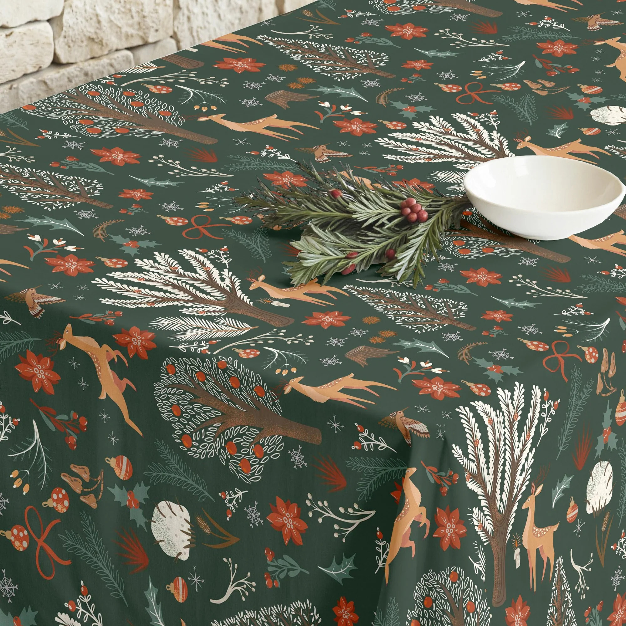 Nappe en résine Anti-tâches Merry Christmas 47
