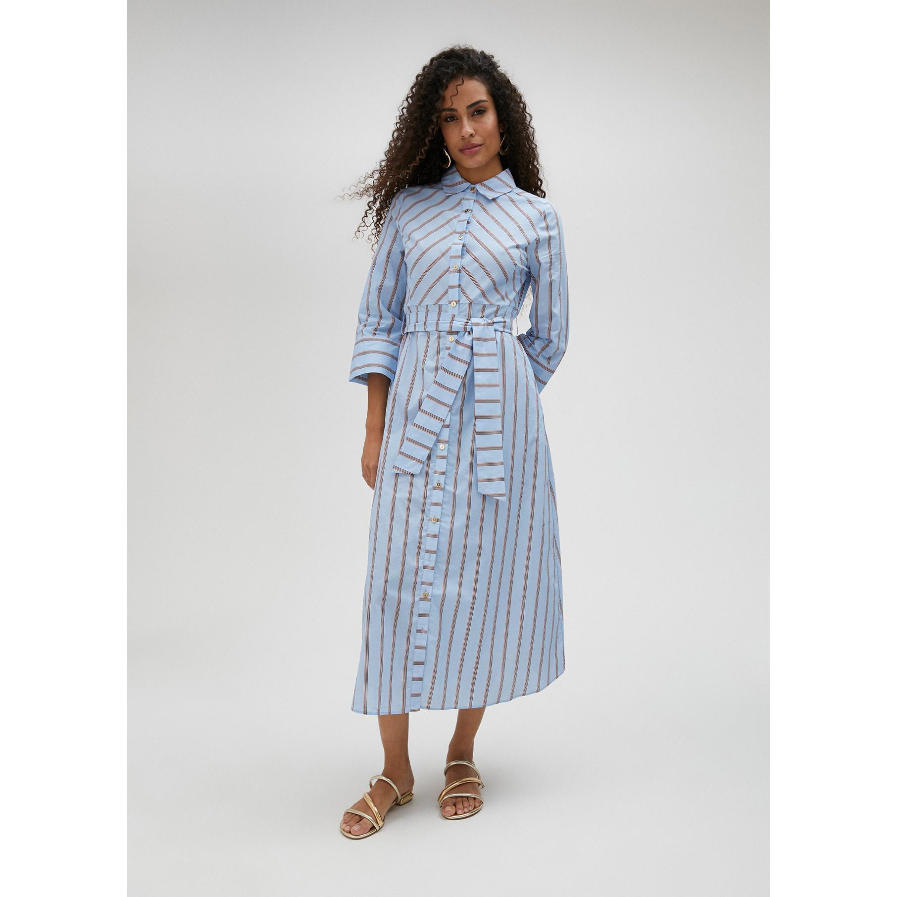 Vestito lungo a righe