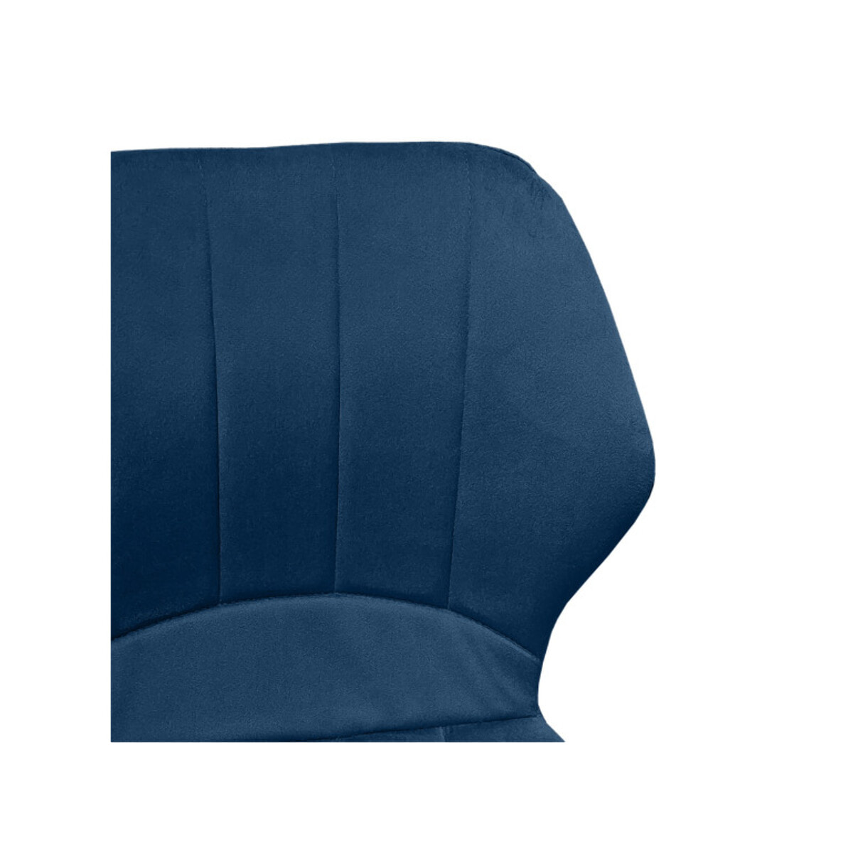 Chaise haute en velours capitonné avec dossier - 3 coloris - VICTOR