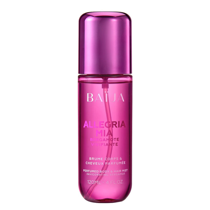 Allegria Mia - Brume Parfumée Corps et Cheveux Bergamote Vivifiante 120 ml