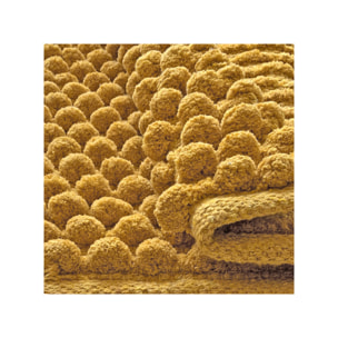 Tapis de salle de bain rectangulaire 40 x 60 cm avec pompons - 6 coloris - POP