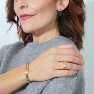 Anillo LUX BY LUX acabado oro amarillo 18k