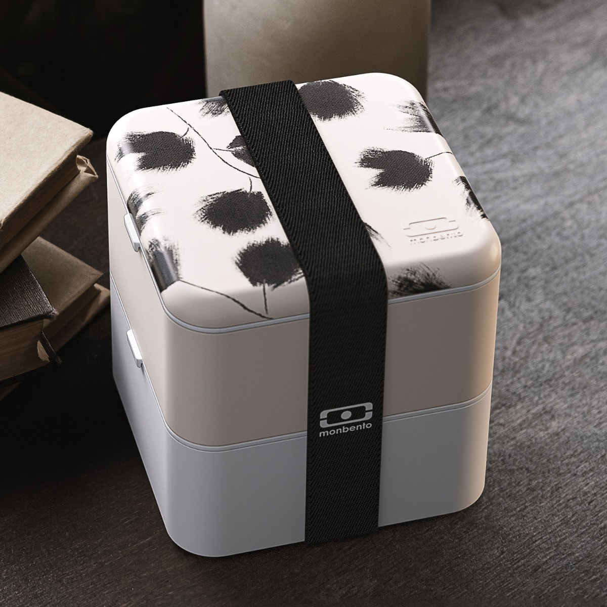 Lunch box 2 compartiments Square 1,7L Made in France  Plume