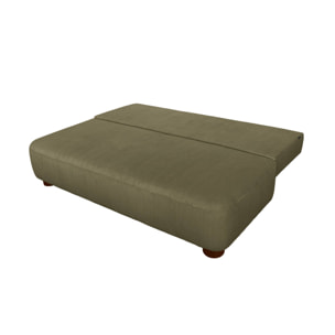 Banquette convertible 3 places velours côtelé avec coffre SELMA