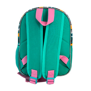 Stitch Tropical Zaino Prescolare 3D. Tasca laterale. Schienale imbottito.