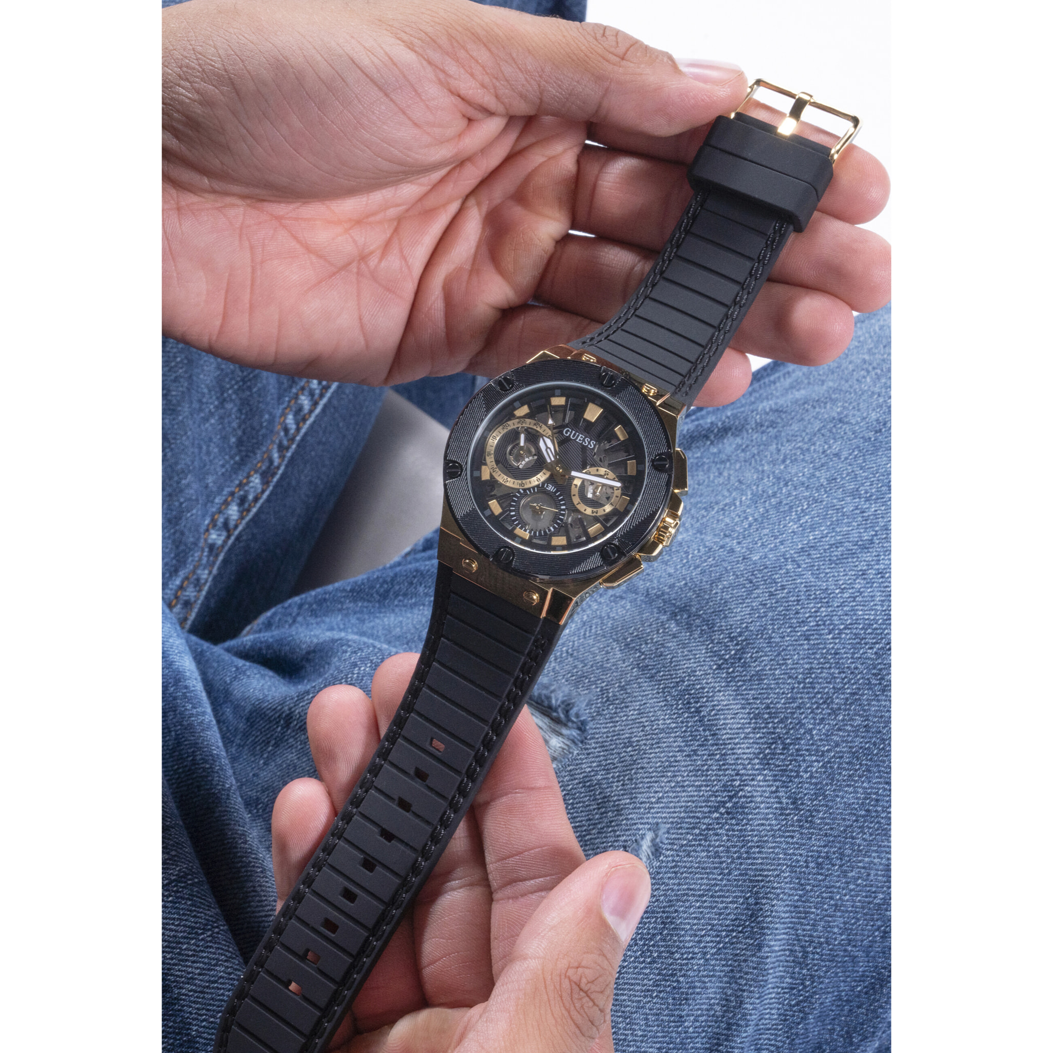 Guess Orologio Analogico Al Quarzo Circuit