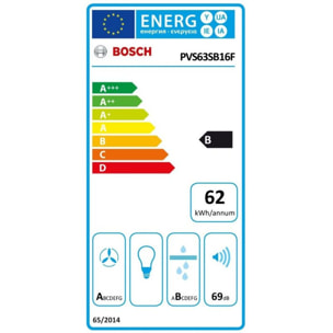 Plaque induction aspirante BOSCH PVS63SB16F, SERINITY, CombiZone