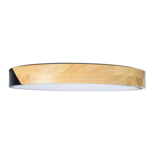 Forlight Plafón de techo Pinta de Aluminio y Madera IP20 19W LED 4000K 40cm