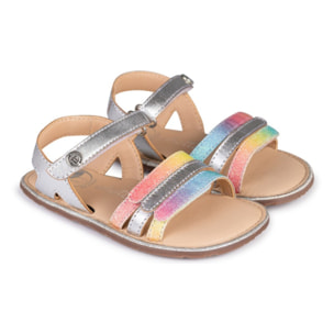 SANDALIA BAREFOOT PLATA - VELCRO Y FLEXIBILIDAD TOTAL