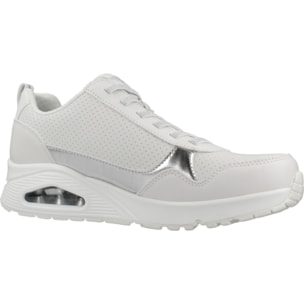 Sneakers De  Mujer Uno Metallic Sliders Blanco