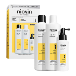 NIOXIN System Kit 1 Capelli Naturali Con Assottigliamento Lieve