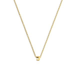 Collana Personalized Single Letter Argento Placcato Oro