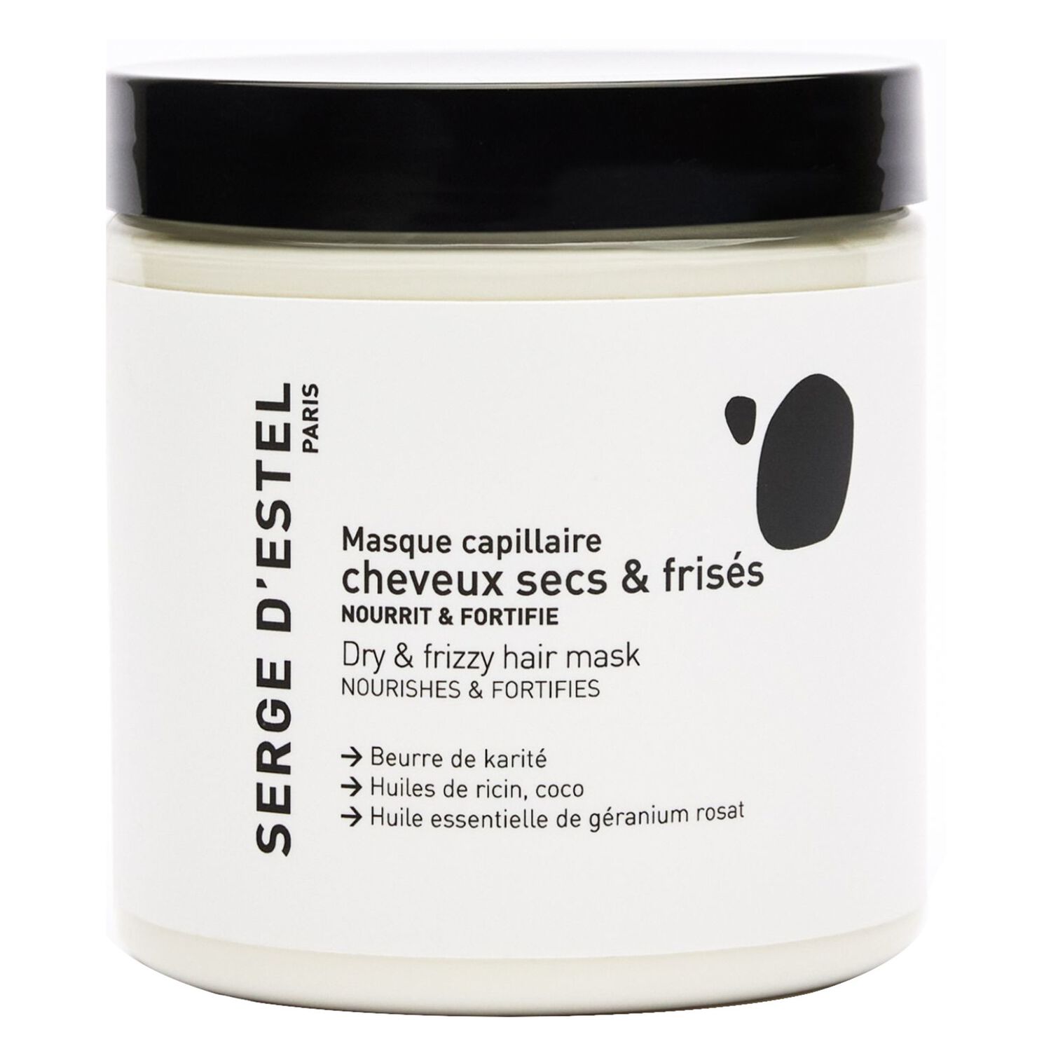 Cheveux Secs et Frisés - Masque Nourrissant et Fortifiant pour Cheveux Secs et Frisés 250g