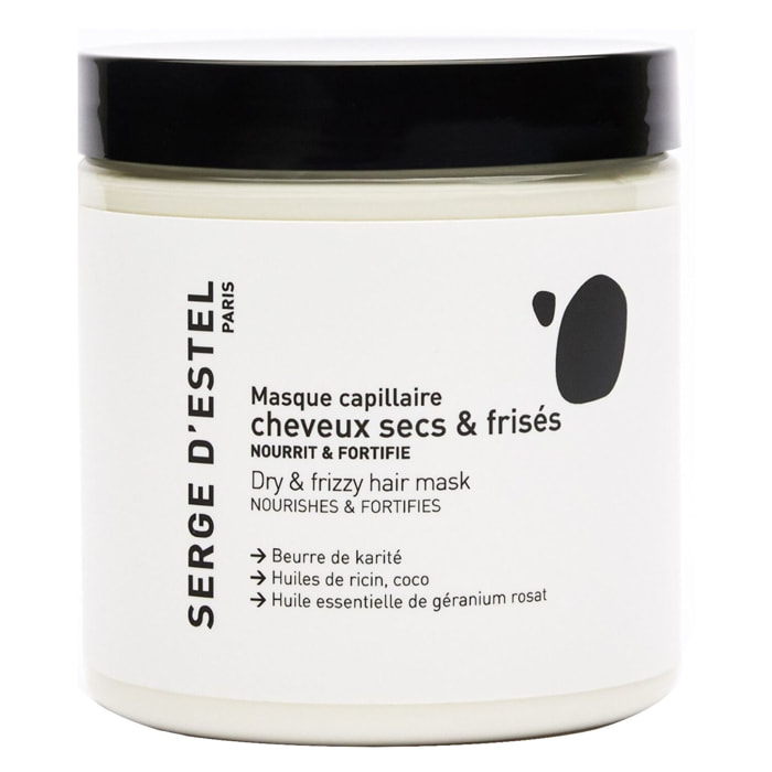 Cheveux Secs et Frisés - Masque Nourrissant et Fortifiant pour Cheveux Secs et Frisés 250g