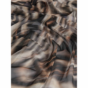 Fiorella Rubino - Foulard stampa zebrata - Marrone