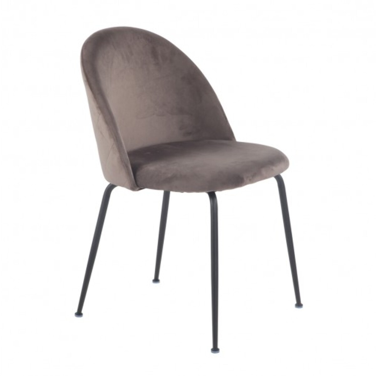 Chaise design en velours dossier capitonné - CLEA